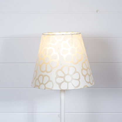 Conical Lamp Shade P17 - Batik Big Flower on Natural, 15cm(top) x 30cm(bottom) x 22cm(height)