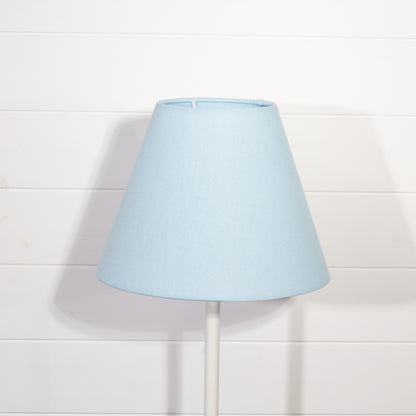 Conical Lamp Shade F190 ~ Baby Blue Linen, 15cm(top) x 30cm(bottom) x 22cm(height)
