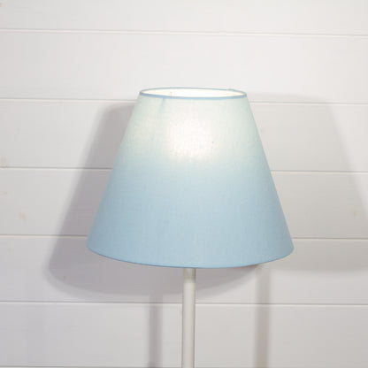 Conical Lamp Shade F190 ~ Baby Blue Linen, 15cm(top) x 30cm(bottom) x 22cm(height)