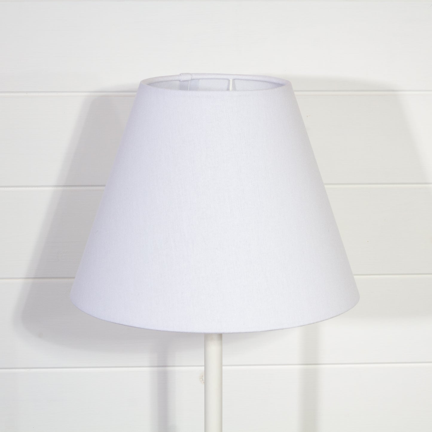 Conical Lamp Shade F160 ~ White Linen, 15cm(top) x 30cm(bottom) x 22cm(height)