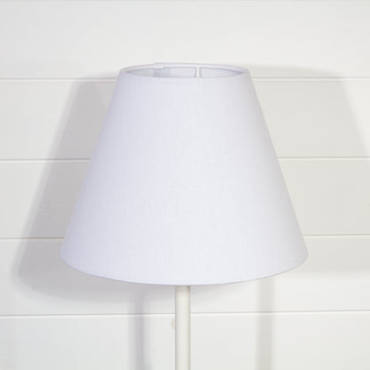 Conical Lamp Shade F160 ~ White Linen, 15cm(top) x 30cm(bottom) x 22cm(height)