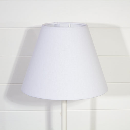 Conical Lamp Shade F160 ~ White Linen, 15cm(top) x 30cm(bottom) x 22cm(height)