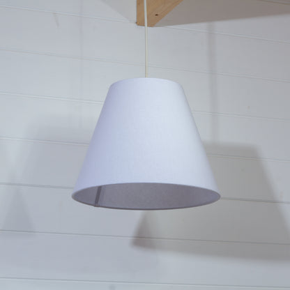 Conical Lamp Shade F160 White Linen Fabric ~ 15cm Top, 30cm Bottom, 23cm Height