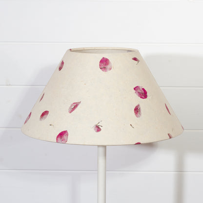 Conical Lamp Shade P33 ~ Rose Petals, 15cm(top) x 35cm(bottom) x 17cm(height)