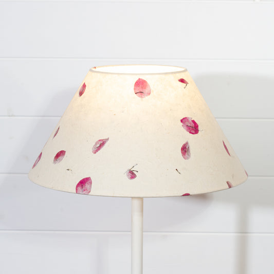 Conical Lamp Shade P33 ~ Rose Petals, 15cm(top) x 35cm(bottom) x 17cm(height)
