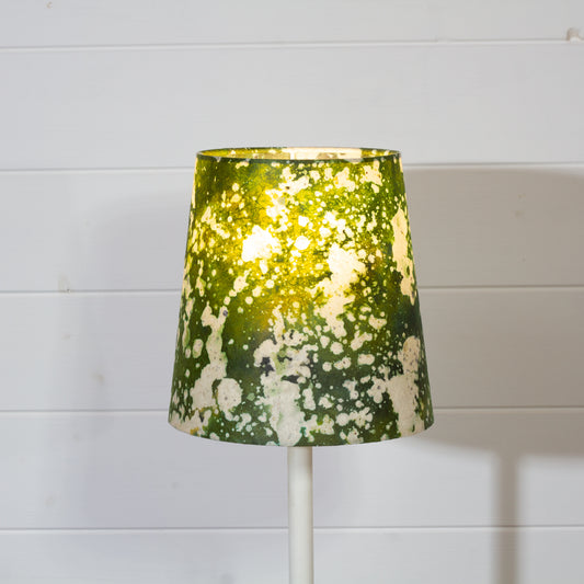 Conical Lamp Shade B114 ~ Batik Canopy Greens, 15cm(top) x 20cm(bottom) x 20cm(height)