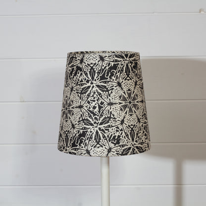 Conical Lamp Shade B136 ~ Butterfly Kaleidoscope Black, 15cm(top) x 20cm(bottom) x 20cm(height)
