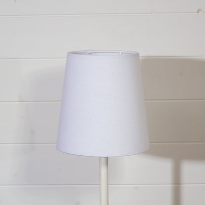 Conical Lamp Shade F160 White Linen Fabric, 15cm(top) x 20cm(bottom) x 20cm(height)