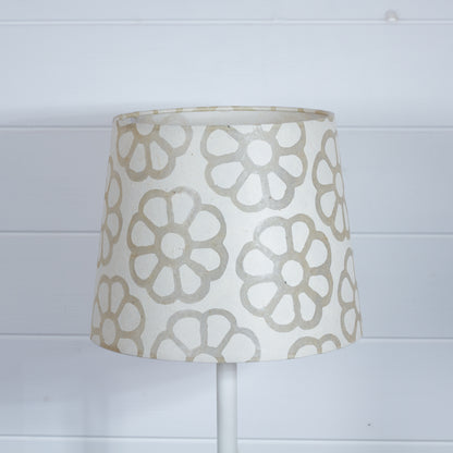 Conical Lamp Shade P17 - Batik Big Flower on Natural, 20cm(top) x 25cm(bottom) x 20cm(height)