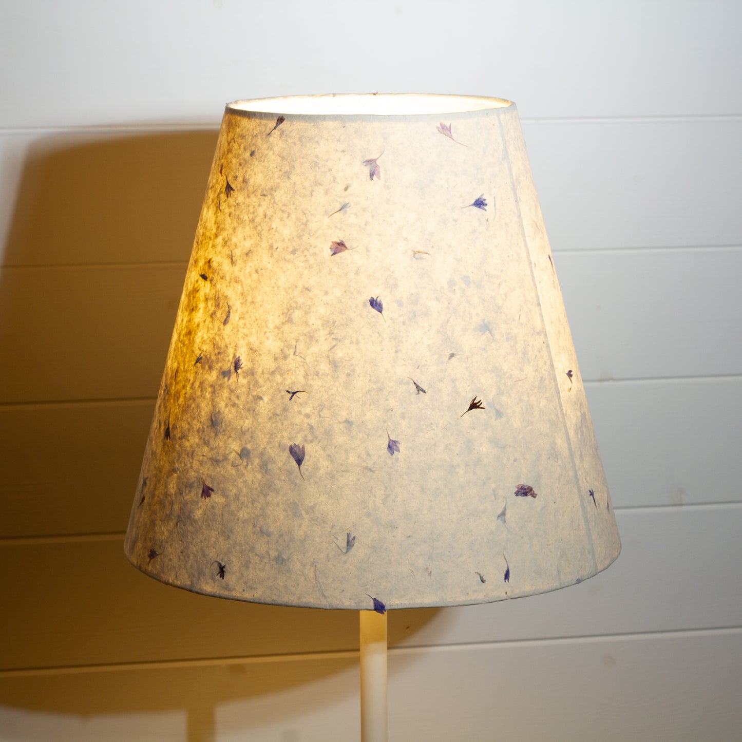 Conical Lamp Shade P34 - Cornflower Petals, 20cm(top) x 35cm(bottom) x 31cm(height)