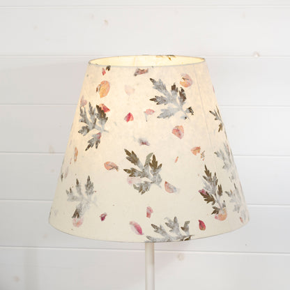 Conical Lamp Shade B142 ~ Leaves and Flowers, 23cm(top) x 40cm(bottom) x 31cm(height)