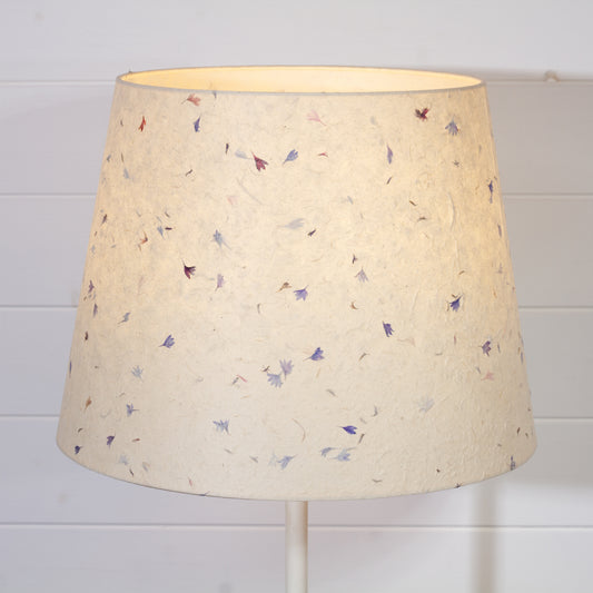 Conical Lamp Shade P34 - Cornflower Petals, 30cm(top) x 40cm(bottom) x 30cm(height)