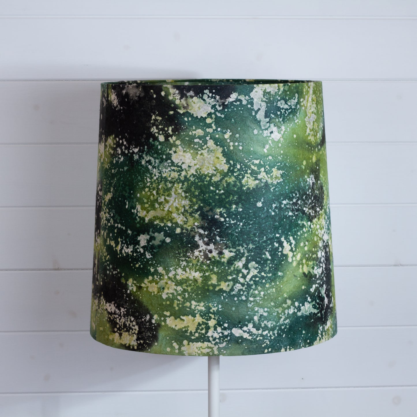 Conical Lampshade 35cm(top) x 40cm(bottom) x 40cm(height) in B114 ~ Batik Canopy Greens