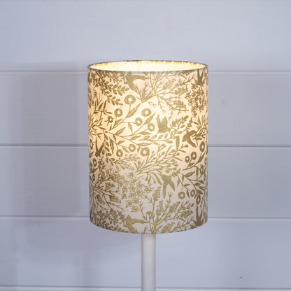 Drum Lamp Shade - B135 ~ Gold Birds, 15cm(diameter)