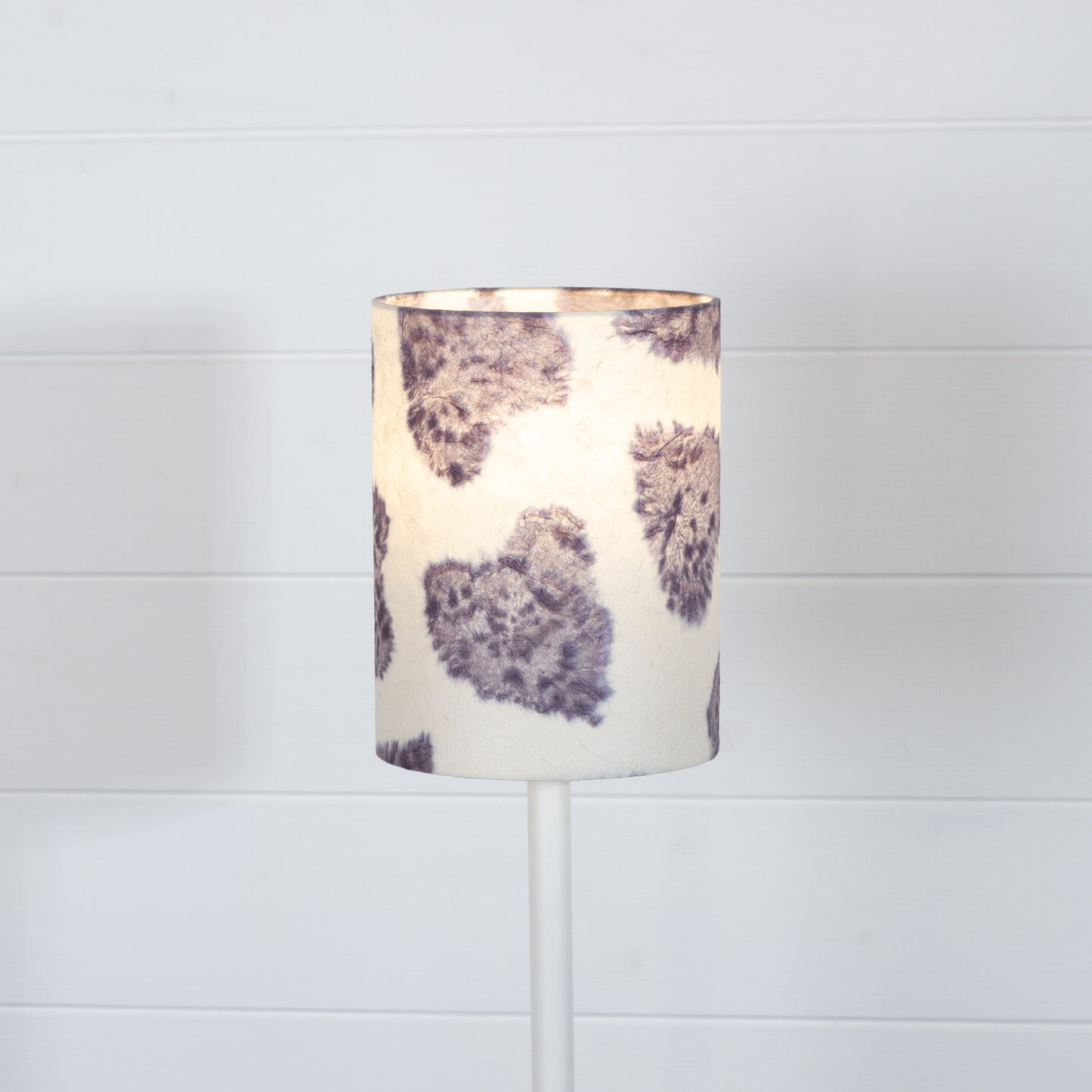 Drum Lamp Shade - B130 ~ Soft Hearts Lavender, 15cm(diameter)