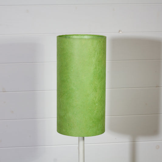 Drum Lamp Shade - P61 ~ Lime Green Lokta, 15cm(diameter)