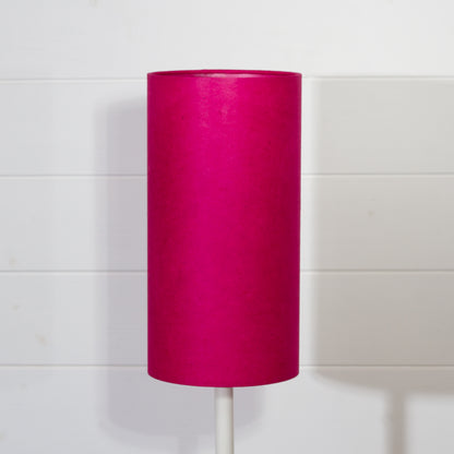 Drum Lamp Shade - P57 ~ Hot Pink Lokta, 15cm(diameter)