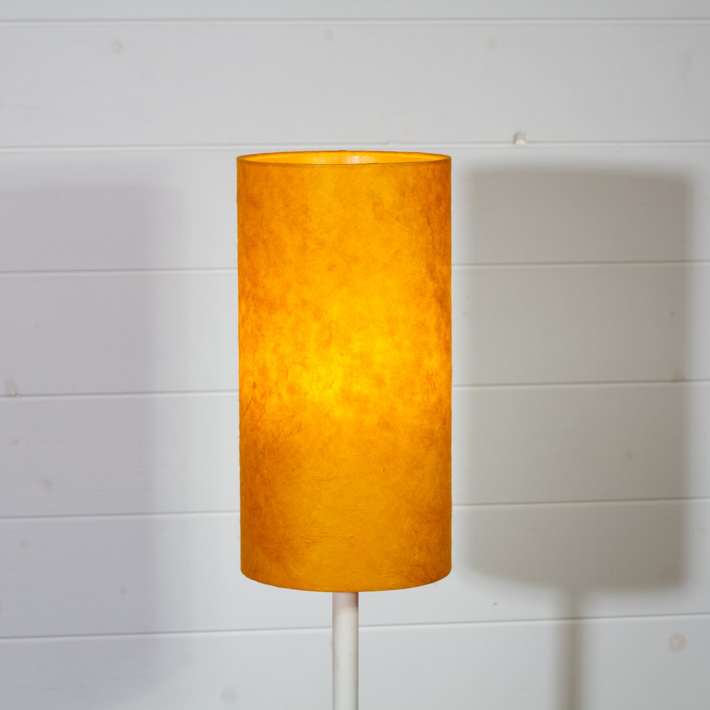 Drum Lamp Shade - P62 - Yellow Lokta, 15cm(diameter)