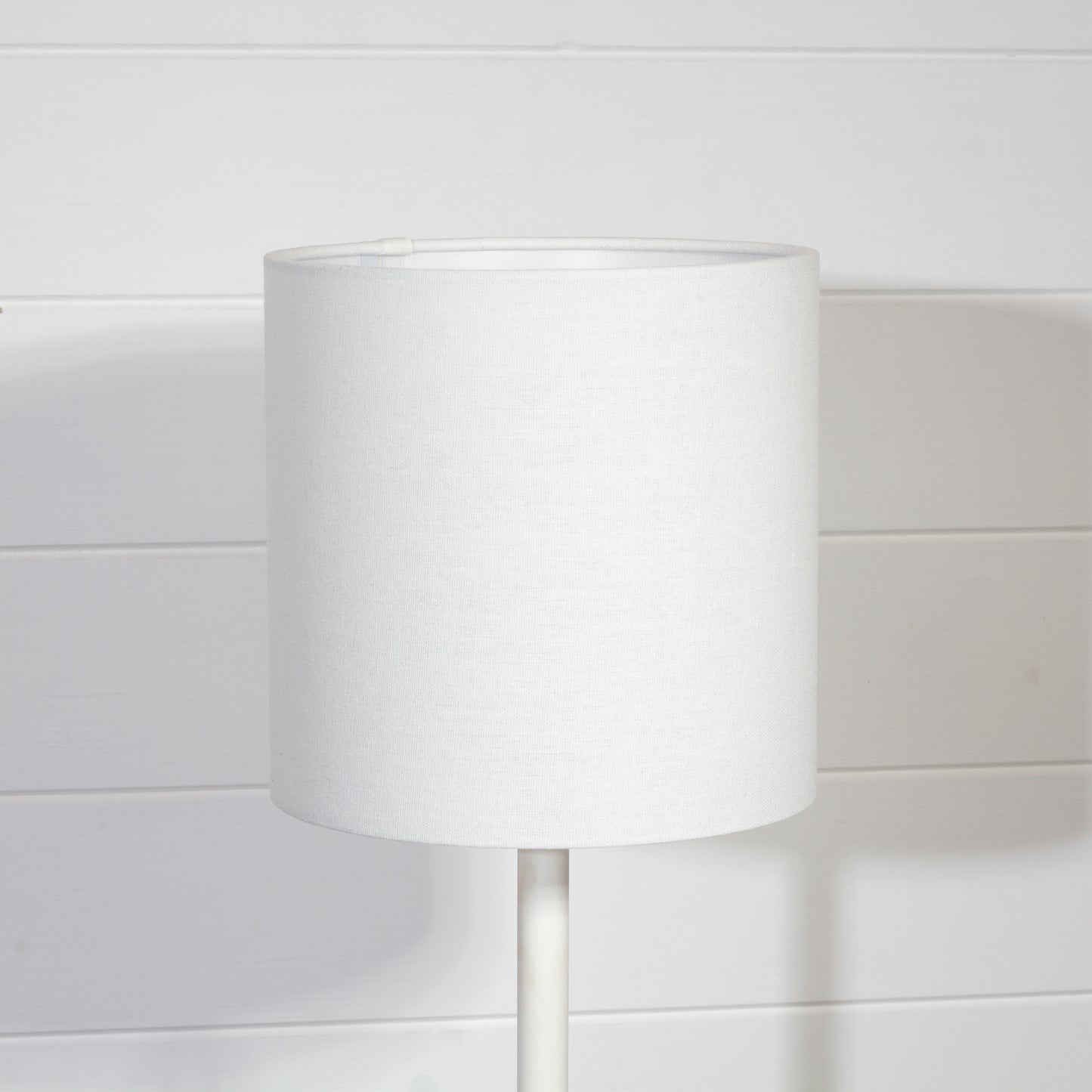 Drum Lamp Shade - F165 ~ Cream Linen, 20cm(d) x 20cm(h)