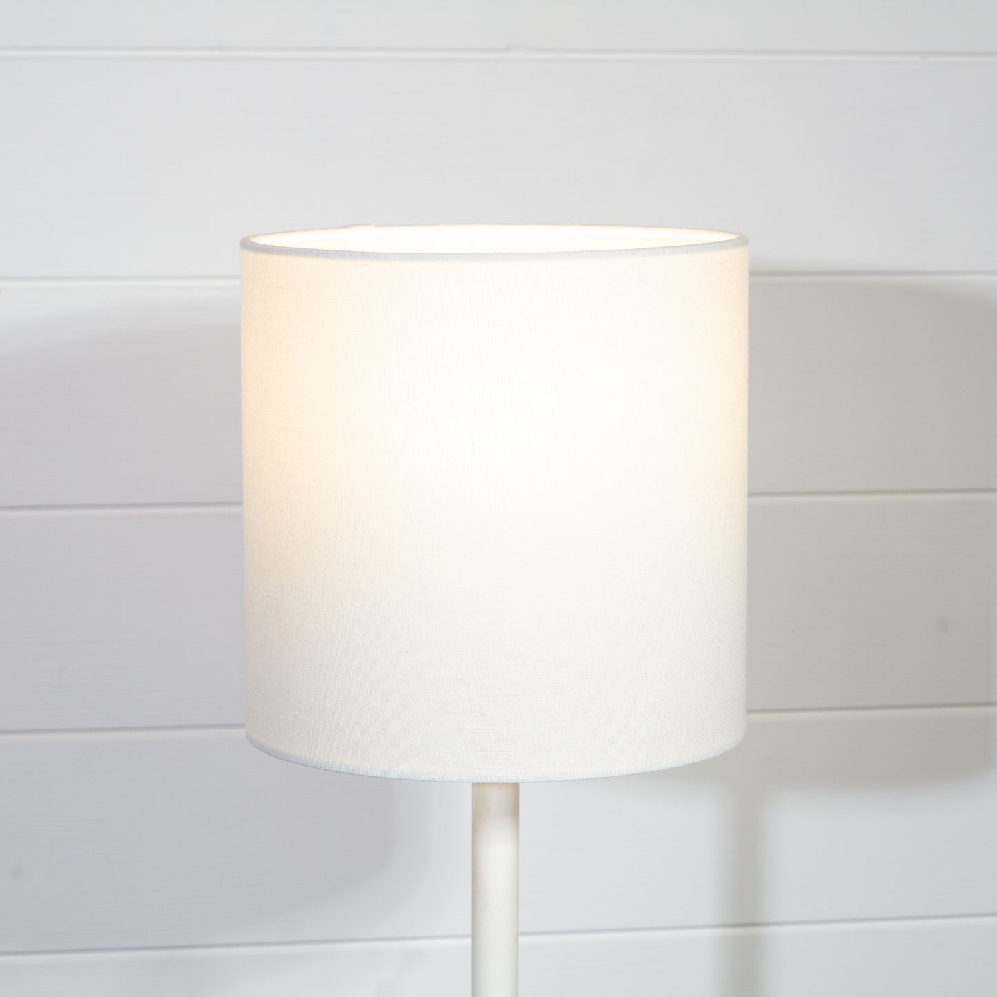 Drum Lamp Shade - F165 ~ Cream Linen, 20cm(d) x 20cm(h)