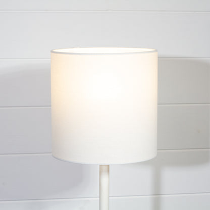Drum Lamp Shade - F165 ~ Cream Linen, 20cm(d) x 20cm(h)
