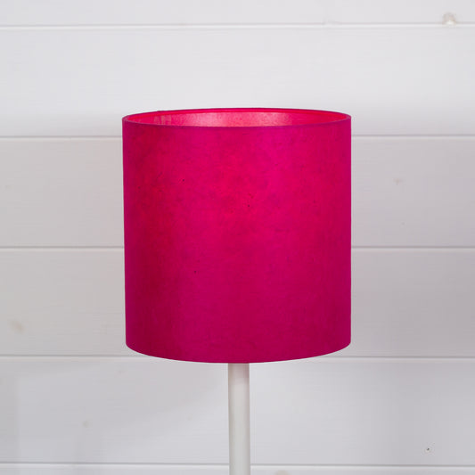 Drum Lamp Shade - P57 - Hot Pink Lokta, 20cm(d) x 20cm(h)