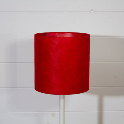 Drum Lamp Shade - P60 - Red Lokta, 20cm(d) x 20cm(h)