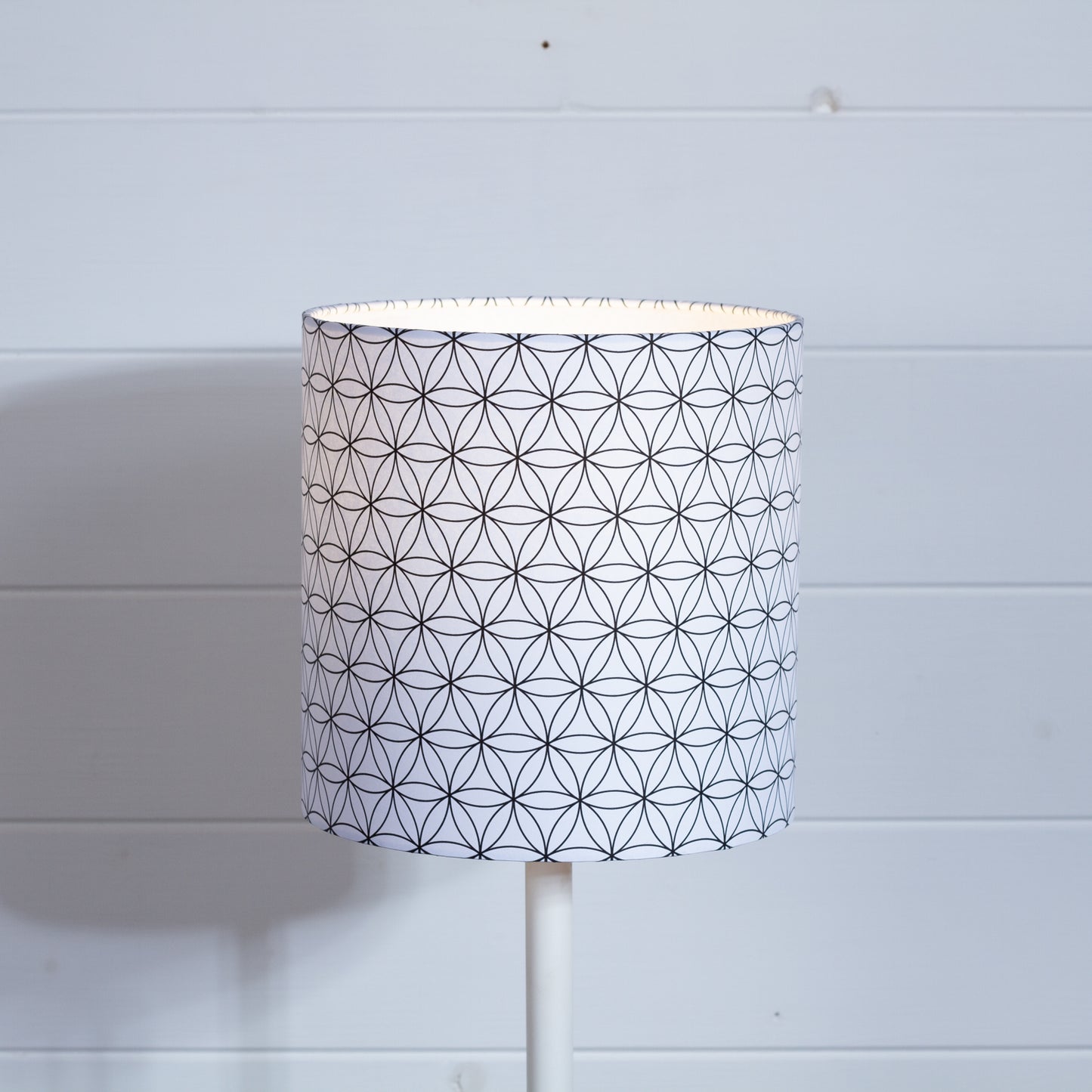 Flower of Life (B108) Print Drum Lamp Shade 20cm(d) x 20cm(h)