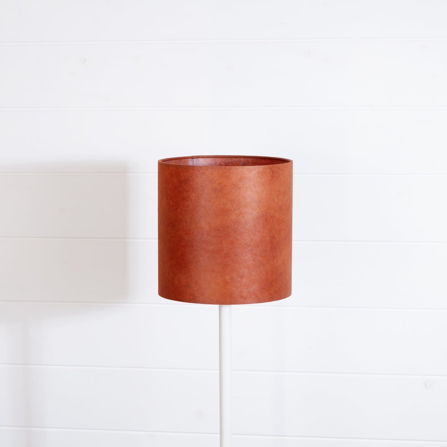Drum Lamp Shade - P63 - Terracotta Lokta, 20cm(d) x 20cm(h)