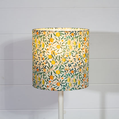 Drum Lamp Shade - F110 ~ William Morris Fruits, 20cm(d) x 20cm(h)