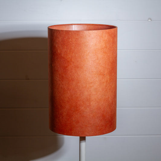 Drum Lamp Shade - P63 - Terracotta Lokta, 20cm(d) x 30cm(h)