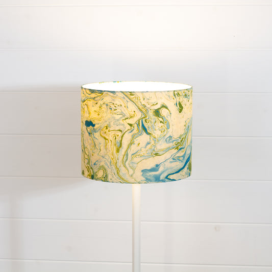 Drum Lamp Shade - B133 ~ Atlas Marble, 25cm x 20cm