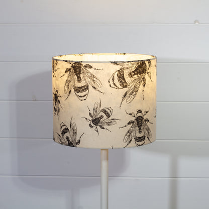 Drum Lamp Shade - P42 - Bees Screen Print, 25cm x 20cm