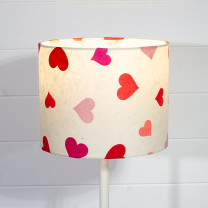 Drum Lamp Shade - P82 - Hearts, 25cm x 20cm
