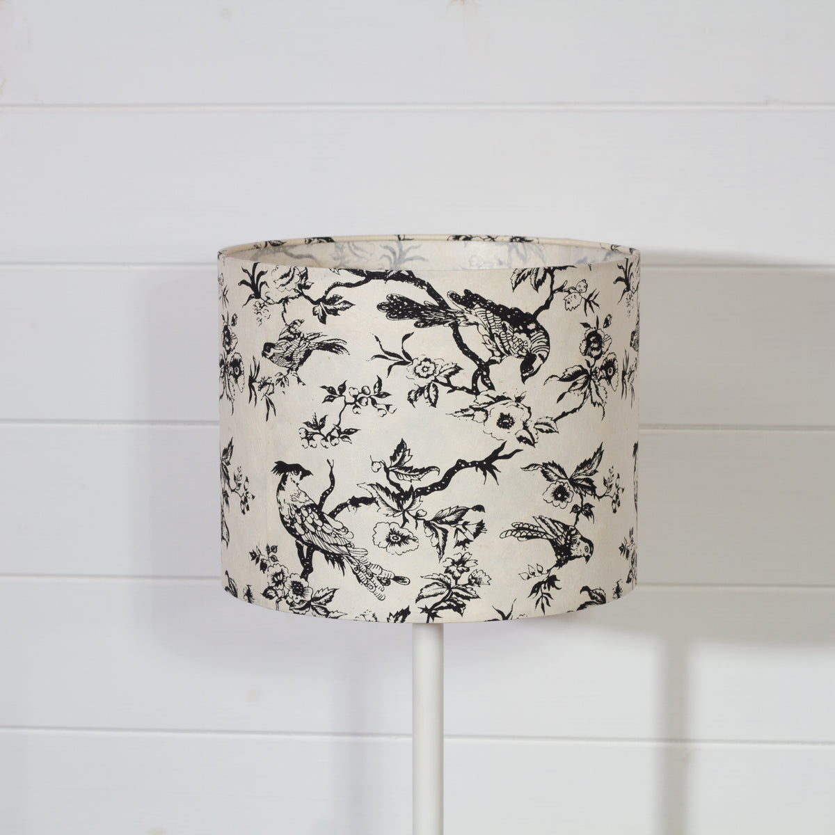 Drum Lamp Shade - P41 - Oriental Birds, 25cm x 20cm