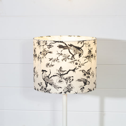 Drum Lamp Shade - P41 - Oriental Birds, 25cm x 20cm