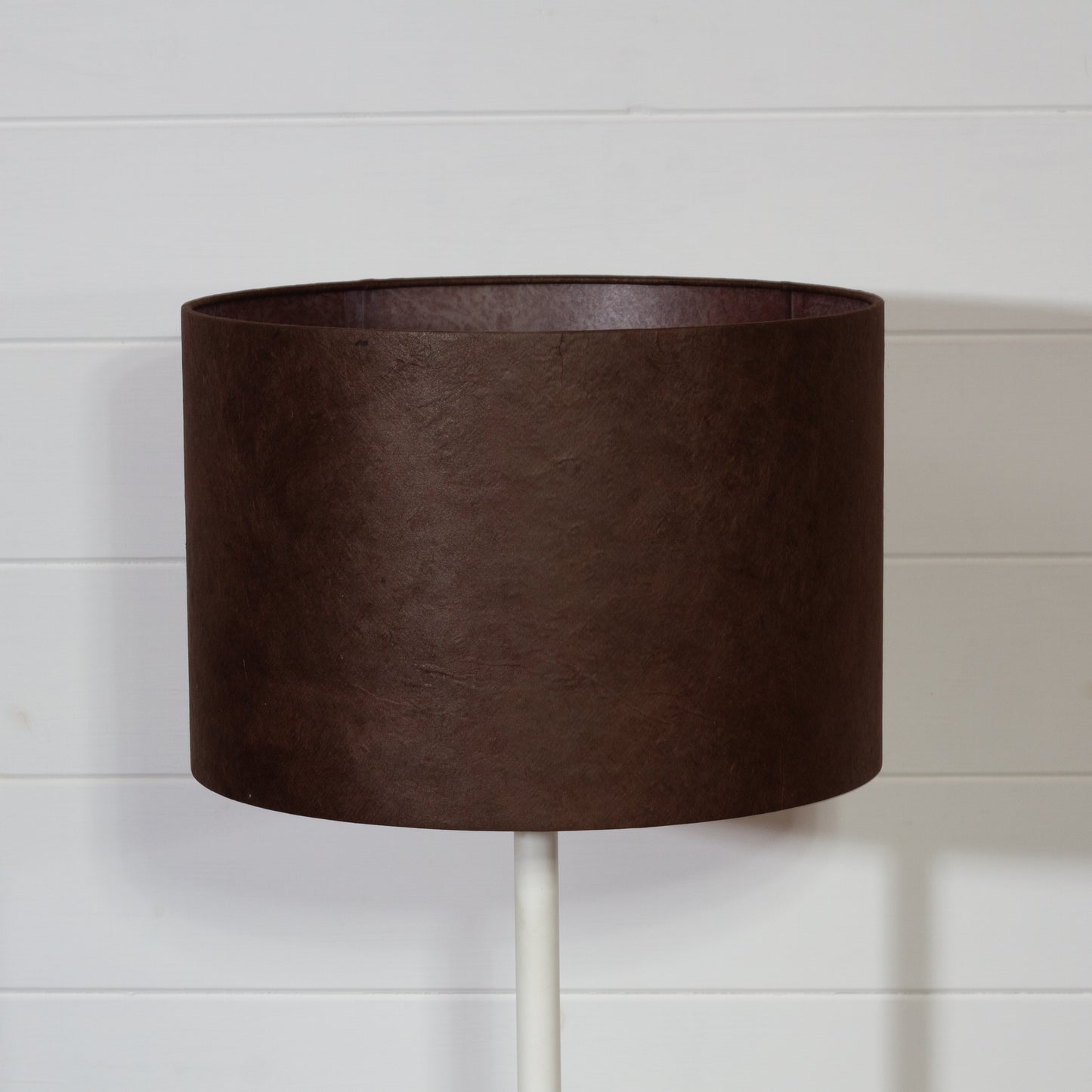 Drum Lamp Shade - P58 - Brown Lokta, 30cm(d) x 20cm(h)