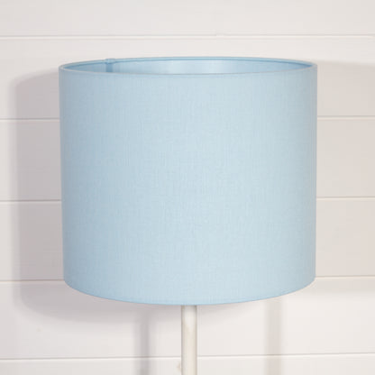 Drum Lamp Shades F190 ~ Baby Blue Linen