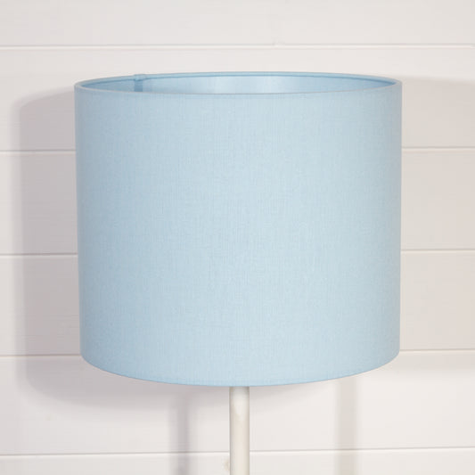 Drum Lamp Shades F190 ~ Baby Blue Linen