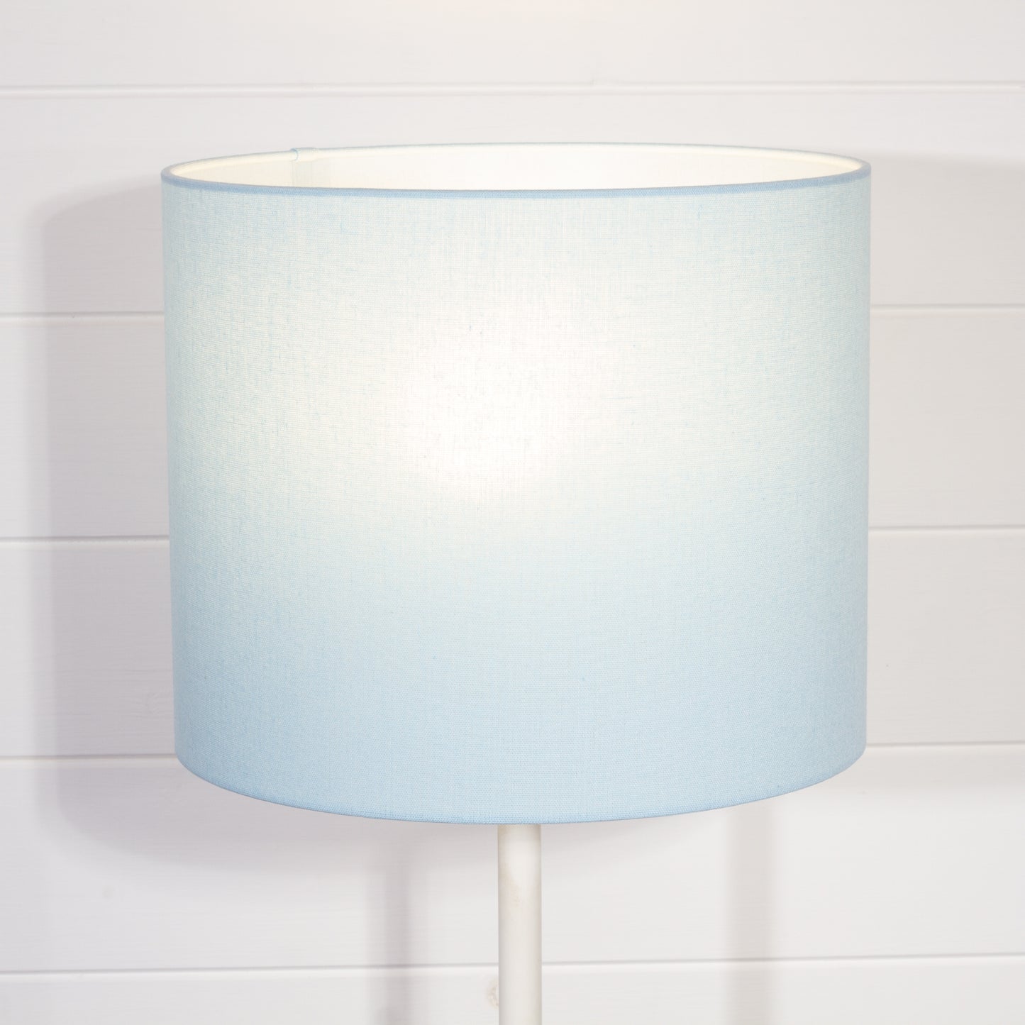 Drum Lamp Shades F190 ~ Baby Blue Linen