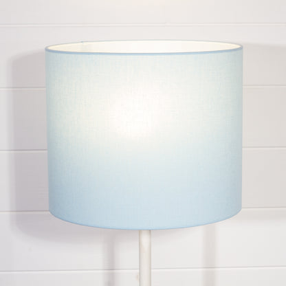 Drum Lamp Shades F190 ~ Baby Blue Linen