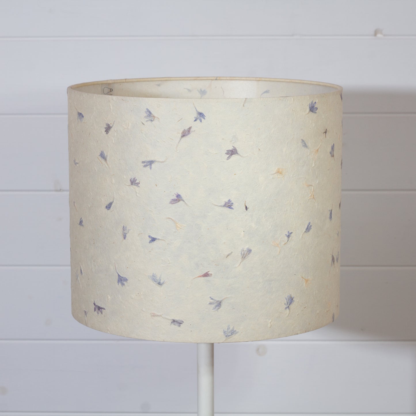 Drum Lamp Shade - P34 - Cornflower Petals, 30cm(d) x 25cm(h)