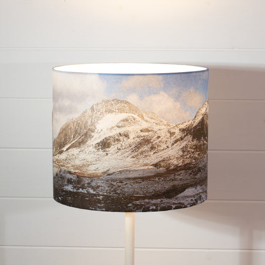 Cwm Idwal & Tryfan Landscape Drum Lamp Shade 30cm(d) x 25cm(h)