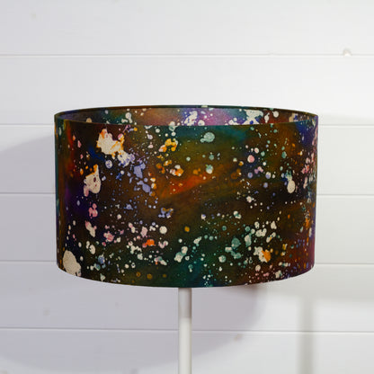 Drum Lamp Shade - B109 ~ Batik Galaxy, 35cm(d) x 20cm(h)
