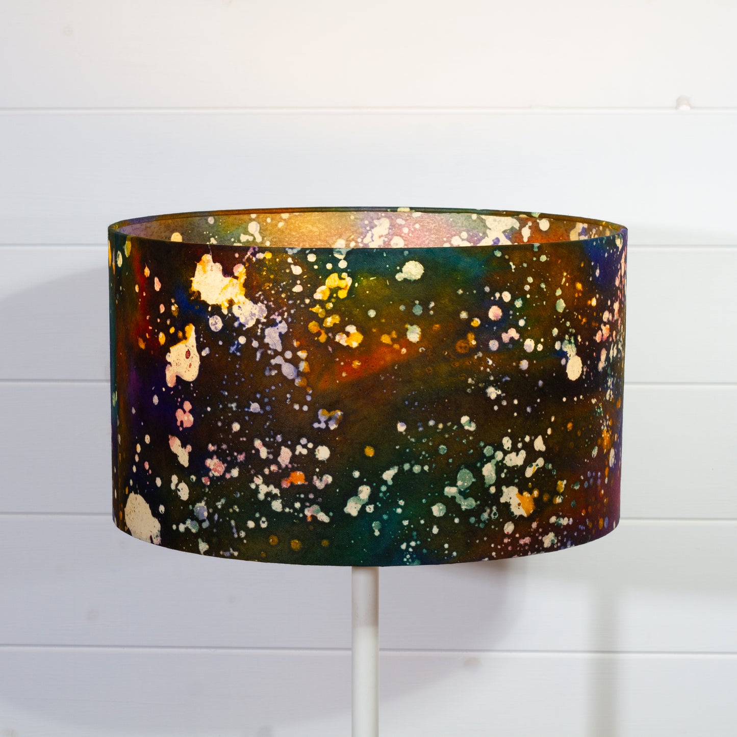Drum Lamp Shade - B109 ~ Batik Galaxy, 35cm(d) x 20cm(h)