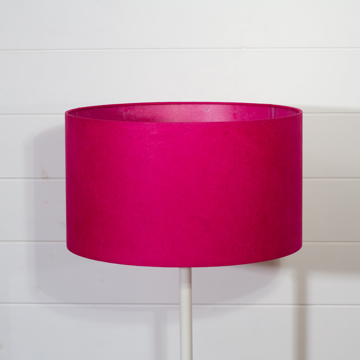 Drum Lamp Shade - P57 - Hot Pink Lokta, 35cm(d) x 20cm(h)