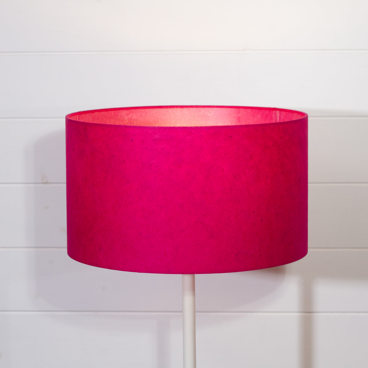 Drum Lamp Shade - P57 - Hot Pink Lokta, 35cm(d) x 20cm(h)
