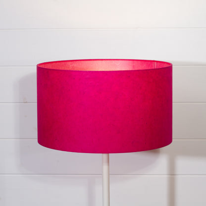 Drum Lamp Shade - P57 - Hot Pink Lokta, 35cm(d) x 20cm(h)
