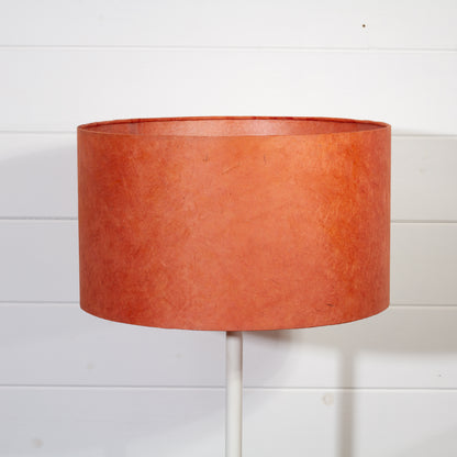 Drum Lamp Shade - P63 - Terracotta Lokta, 35cm(d) x 20cm(h)