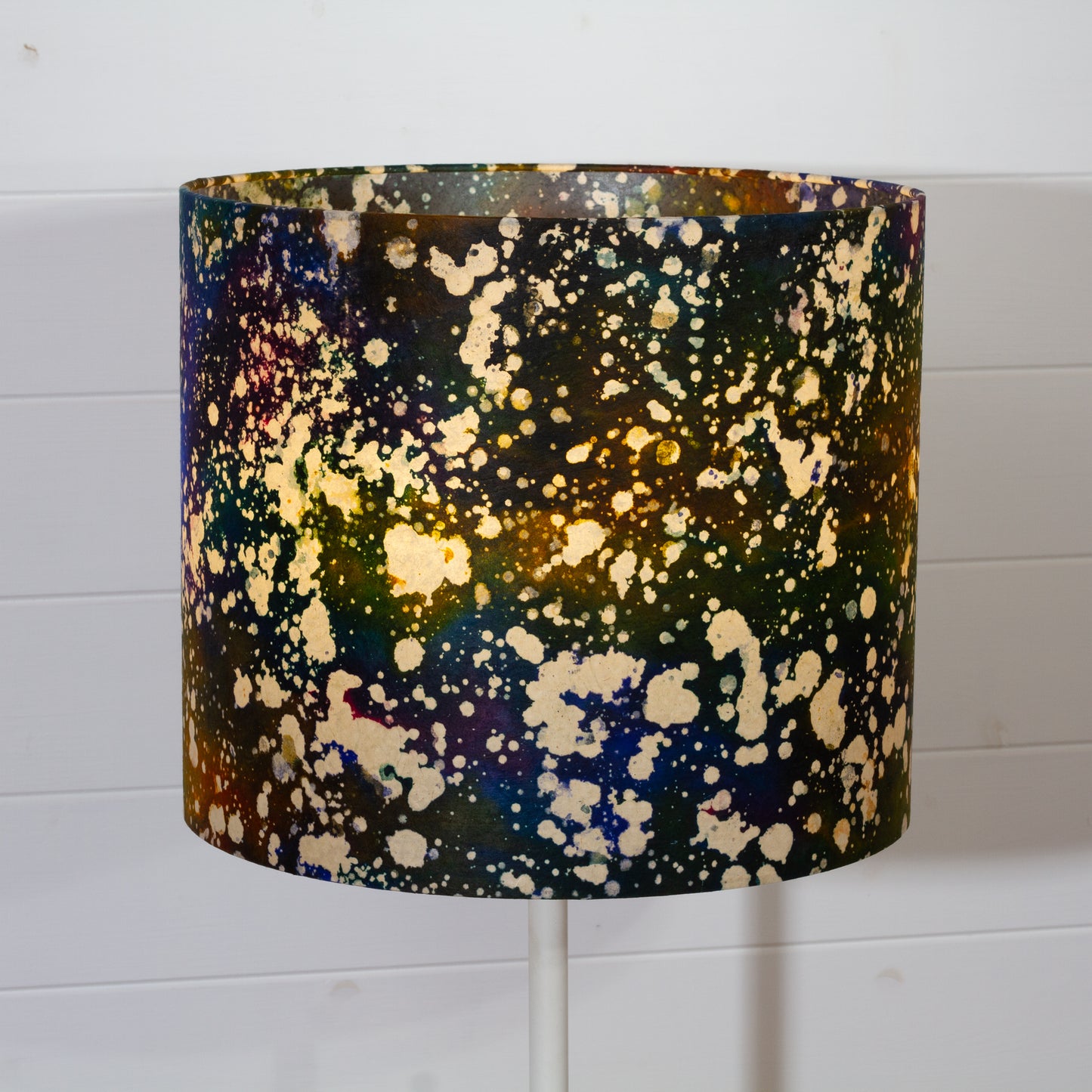 Drum Lamp Shade - B109 ~ Batik Galaxy, 35cm(d) x 30cm(h)